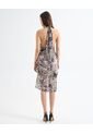 Vestido Drapeado   Para Mujer Café Seven Seven de Seven Seven