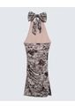 Vestido Drapeado   Para Mujer Café Seven Seven de Seven Seven