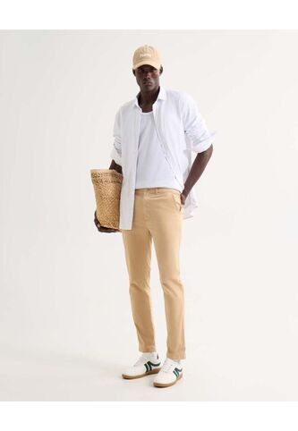 Pantalón Chino  Para Hombre Crema Seven Seven Seven Seven