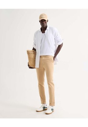 Pantalón Chino Para Hombre Crema Seven Seven
