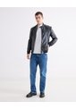 Polo Regular Basica  Para Hombre Negro Seven Seven de Seven Seven
