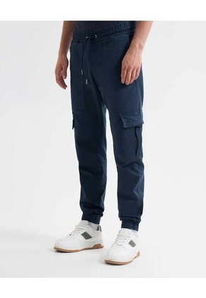 Jogger Cargo  Para Hombre Azul Seven Seven