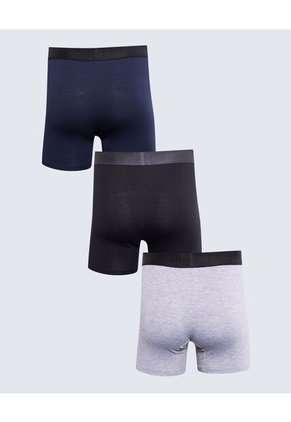 Pack X 3 Bóxer Medio X3 Para Hombre Azul Seven Seven