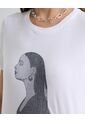 Camiseta Con Bordado  Para Mujer Crudo Seven Seven de Seven Seven