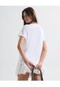 Camiseta Con Bordado  Para Mujer Crudo Seven Seven de Seven Seven