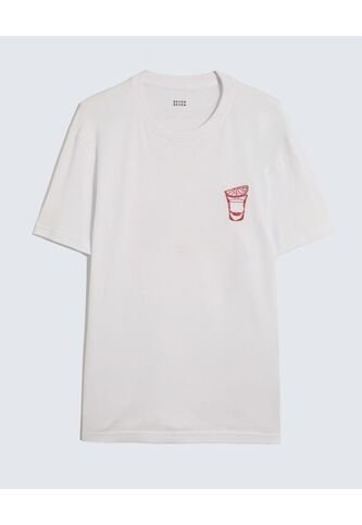 Camiseta Gráfica Print Tequila  Para Hombre Blanco Seven Seven Seven Seven