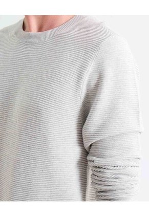 Saco Acanalado  Para Hombre Gris Seven Seven