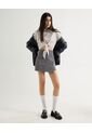 Short Con Tapa  Para Mujer Gris Seven Seven de Seven Seven
