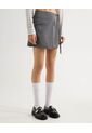 Short Con Tapa  Para Mujer Gris Seven Seven de Seven Seven
