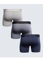 Pack X 3 Bóxer Medio X3 Para Hombre Gris Seven Seven de Seven Seven