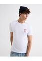 Camiseta Gráfica Print Tequila  Para Hombre Blanco Seven Seven de Seven Seven