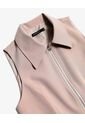 Chaleco Con Cierre Frontal  Para Mujer Taupe Seven Seven de Seven Seven