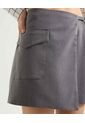 Short Con Tapa  Para Mujer Gris Seven Seven de Seven Seven