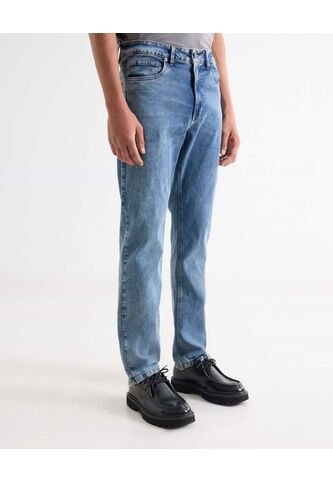 Jean Regular Stretch Tono Medio  Para Hombre Azul Seven Seven Seven Seven