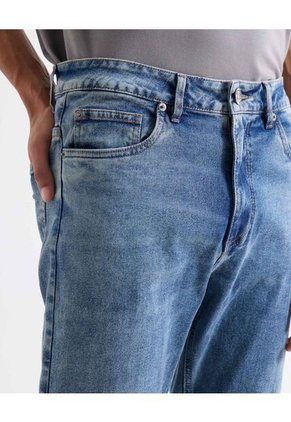 Jean Regular Stretch Tono Medio  Para Hombre Azul Seven Seven