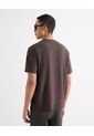 Camiseta Con Relieve Frontal  Para Hombre Café Seven Seven de Seven Seven