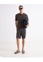 Camiseta Con Relieve Frontal  Para Hombre Café Seven Seven de Seven Seven