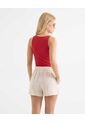 Body Escote En V  Para Mujer Rojo Seven Seven de Seven Seven