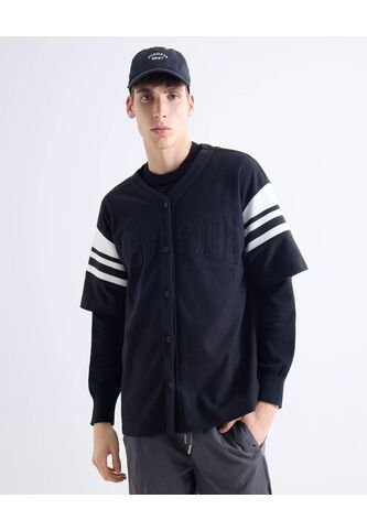 Camisa  Para Hombre Sobrecamisa Manga Corta Color Negro Marca Seven Seven #45012224 Seven Seven