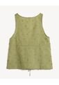 Blusa Lace Up En Ojalillo 3D  Para Mujer Verde Seven Seven de Seven Seven