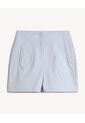 Short Tejido Plano Con Pinzas  Para Mujer Blanco Seven Seven de Seven Seven