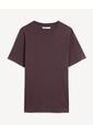 Camiseta Básica   Para Hombre Café Seven Seven de Seven Seven