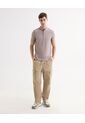 Pantalón Cargo Con Pretina Elástica  Para Hombre Beige Seven Seven de Seven Seven
