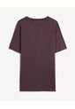 Camiseta Básica   Para Hombre Café Seven Seven de Seven Seven