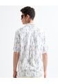 Camisa Resort Estampada  Para Hombre Azul Seven Seven de Seven Seven