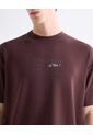 Camiseta Relaxed Fluida  Para Hombre Café Seven Seven de Seven Seven