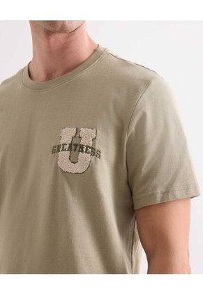 Camiseta Para Hombre Manga Corta Cuello Redondo Color Verde Marca Seven Seven #45092743