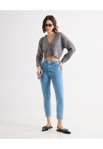 Jeans Mom Tono Claro  Para Mujer Azul Seven Seven Seven Seven