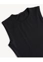 Body Cuello Redondo  Para Mujer Negro Seven Seven de Seven Seven