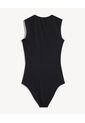 Body Cuello Redondo  Para Mujer Negro Seven Seven de Seven Seven