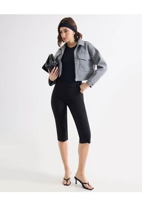 Body Cuello Redondo  Para Mujer Negro Seven Seven