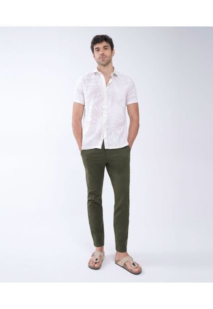Camisa Para Hombre Manga Corta  Color Camel Marca Seven Seven #45011922