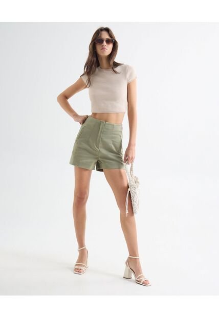 Short Para Mujer  Color Verde  Marca Seven Seven #28191065