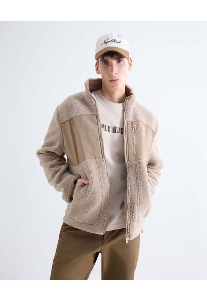 Chaqueta  Para Hombre Trucker Color Beige Marca Seven Seven #45080499