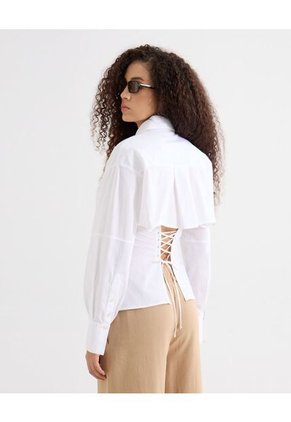 Blusa Para Mujer Manga Larga Color Blanco Marca Seven Seven #28124063