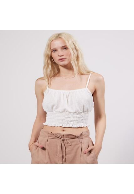 Camiseta Para Mujer Manga Sisa Color Crudo Marca Seven Seven #28095674