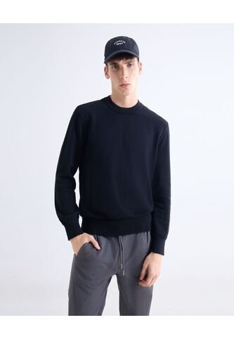 Saco  Para Hombre Cuello Redondo Color Negro Marca Seven Seven #45330254 Seven Seven