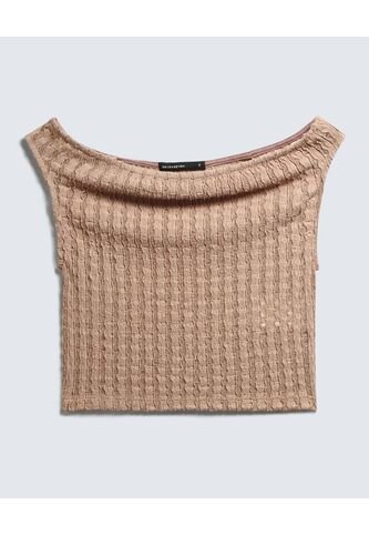 Camiseta Para Mujer Manga Larga Color Cafe Claro Marca Seven Seven #28096132 Seven Seven