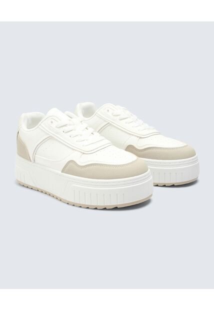 Tenis Para Mujer Casual Color Beige Marca Seven Seven #28720139