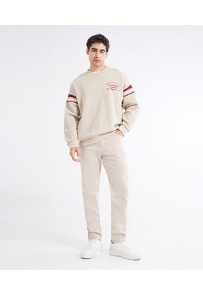 Buso Cuello Redondo Hombre Seven Algodón Beige 45060596-8345