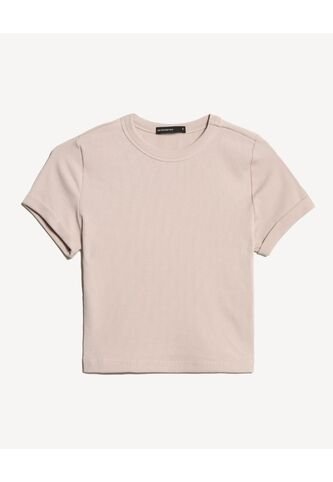 Camiseta Para Mujer Manga Corta Cuello Redondo Color Avena Marca Seven Seven #28096383 Seven Seven