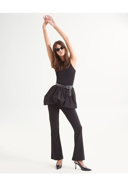 Leggins Flare  Para Mujer Negro Seven Seven