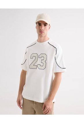 Camiseta Para Hombre Manga Corta Cuello Redondo Color Blanco Marca Seven Seven #45092731