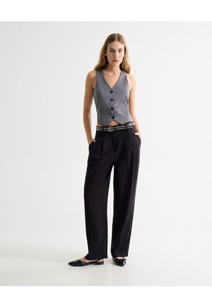 Pantalón Para Mujer Moda Color Negro Marca Seven Seven #28071912
