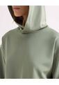 Hoodie Crop Top Básico  Para Mujer Verde Seven Seven de Seven Seven