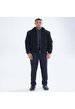 Chaqueta Para Hombre Shearling Color Negro Marca Seven Seven #45080414